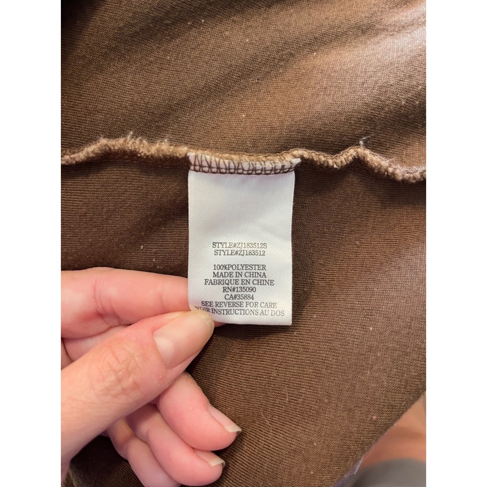 Z Supply Womens XS Brown Sherpa Teddy Bear Coat Open Front Jacket - Picture 3 of 7